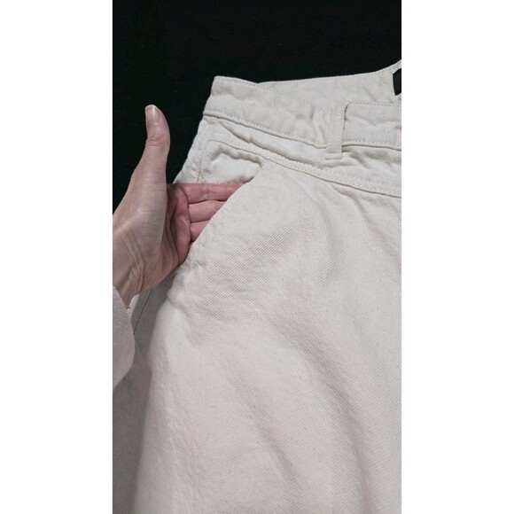 Banana Republic White High-Rise Wide-Leg Crop Jeans Size 8 29x17 - Picture 5 of 14
